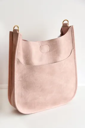 AHDORNED BLUSH LEATHER MESSENGER