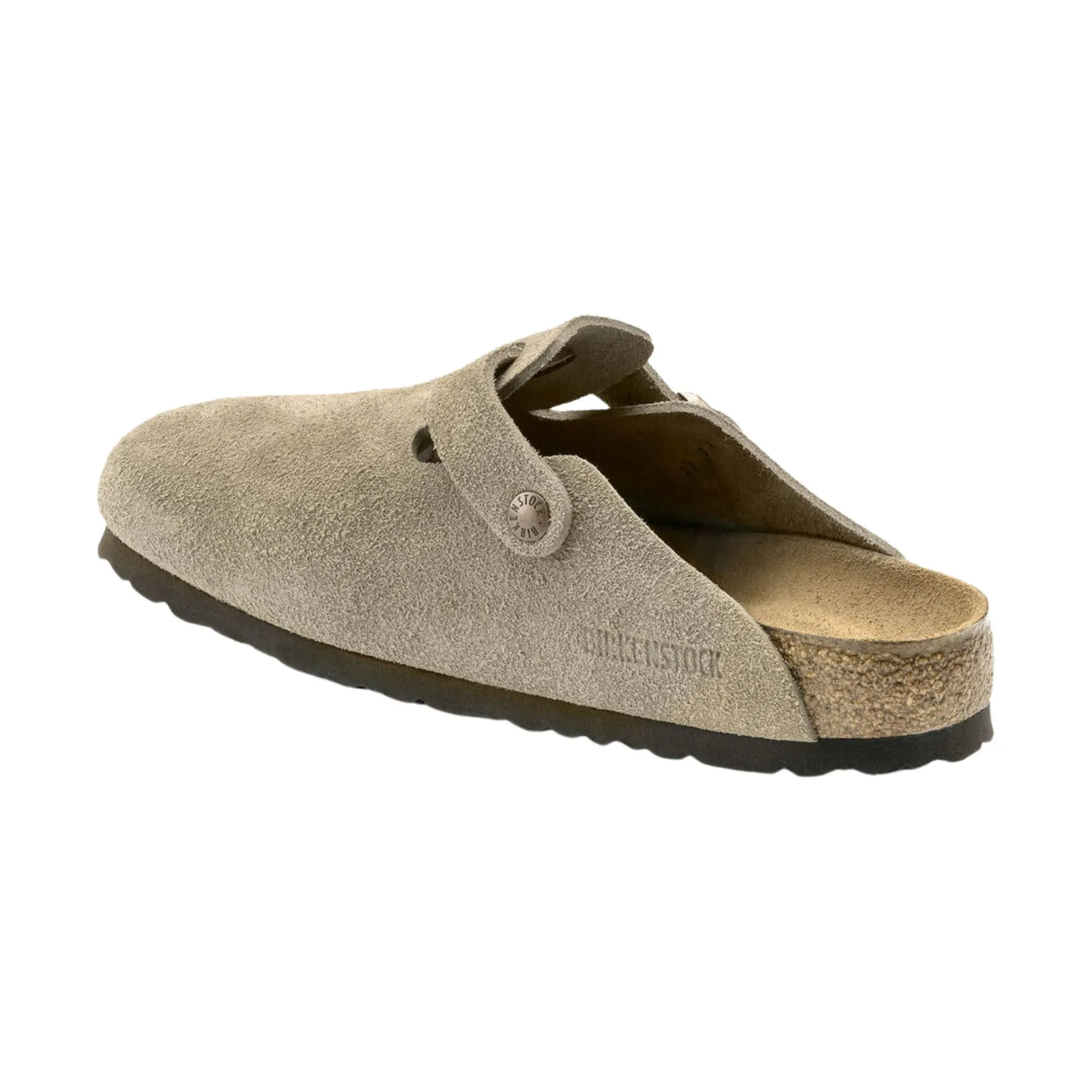 Birkenstock Boston Soft Footbed - Suede Taupe