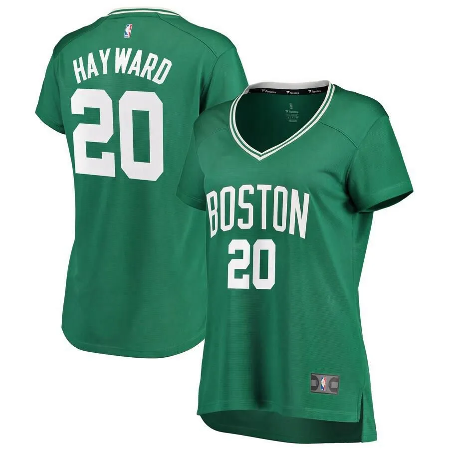 Boston Celtics Gordon Hayward Fanatics Branded Fast Break Icon Jersey Womens - Green | Ireland D4991B0