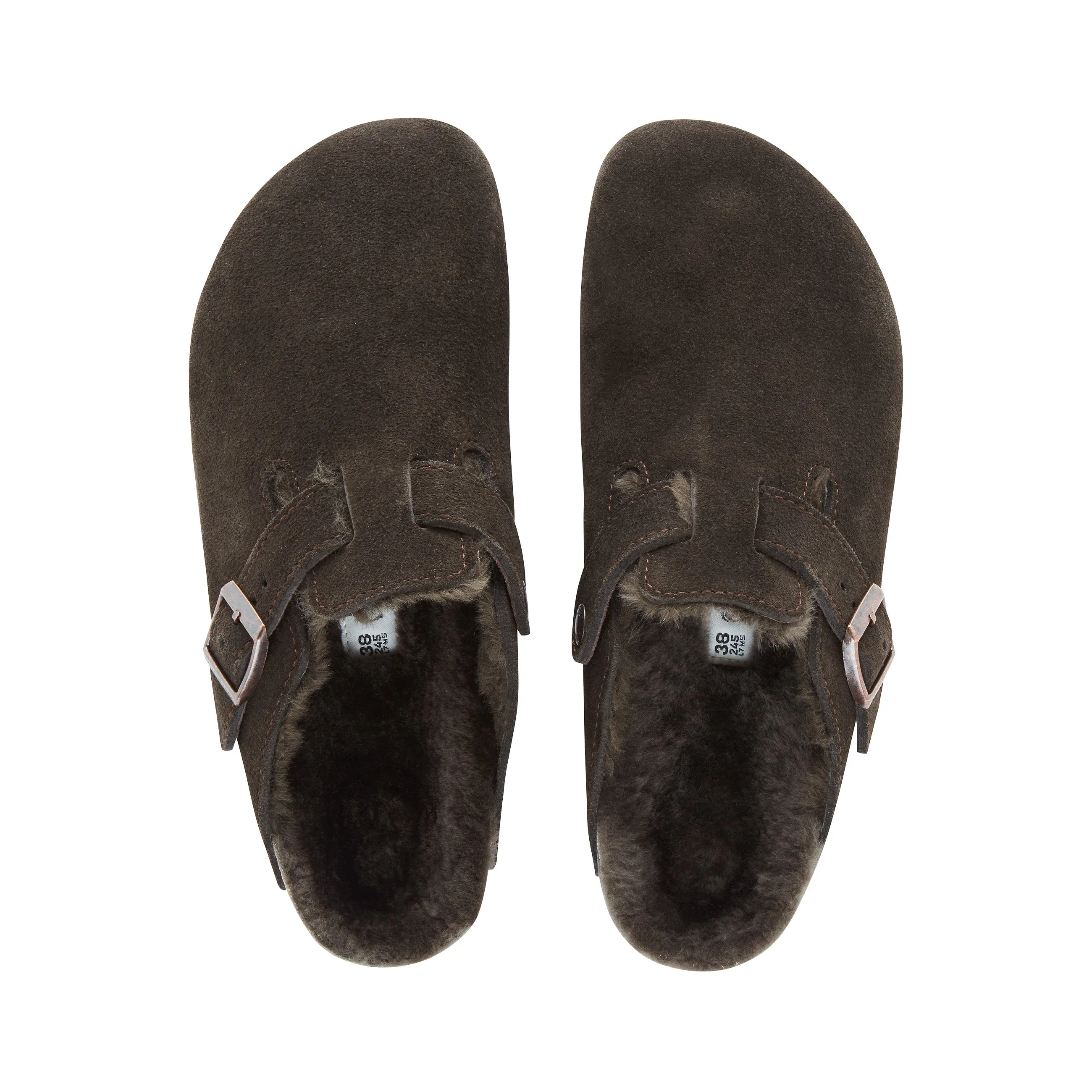 Boston Mocca Suede Leather/Shearling