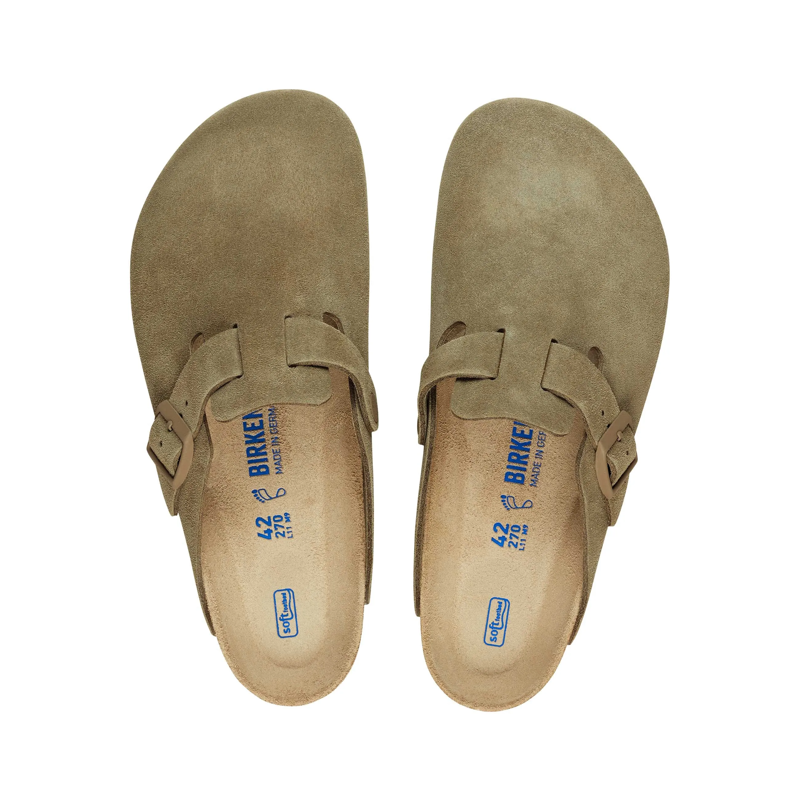 Boston SFB Faded Khaki Suede Leather