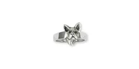 Boston Terrier Ring Jewelry Sterling Silver Handmade Dog Ring BT19-R