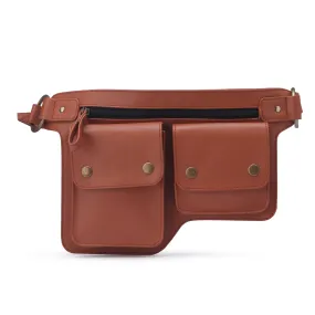 Brown Basic lovers Handcrafted Waist Belt Bag