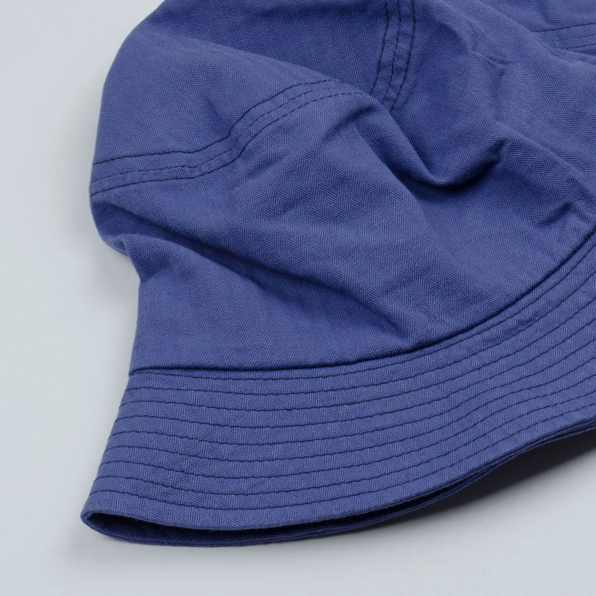 cableami - Herringbone Bucket Hat (Plain) - Blue