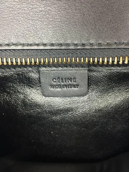 Celine Bicolor Suede Leather Nano Luggage Tote Bag