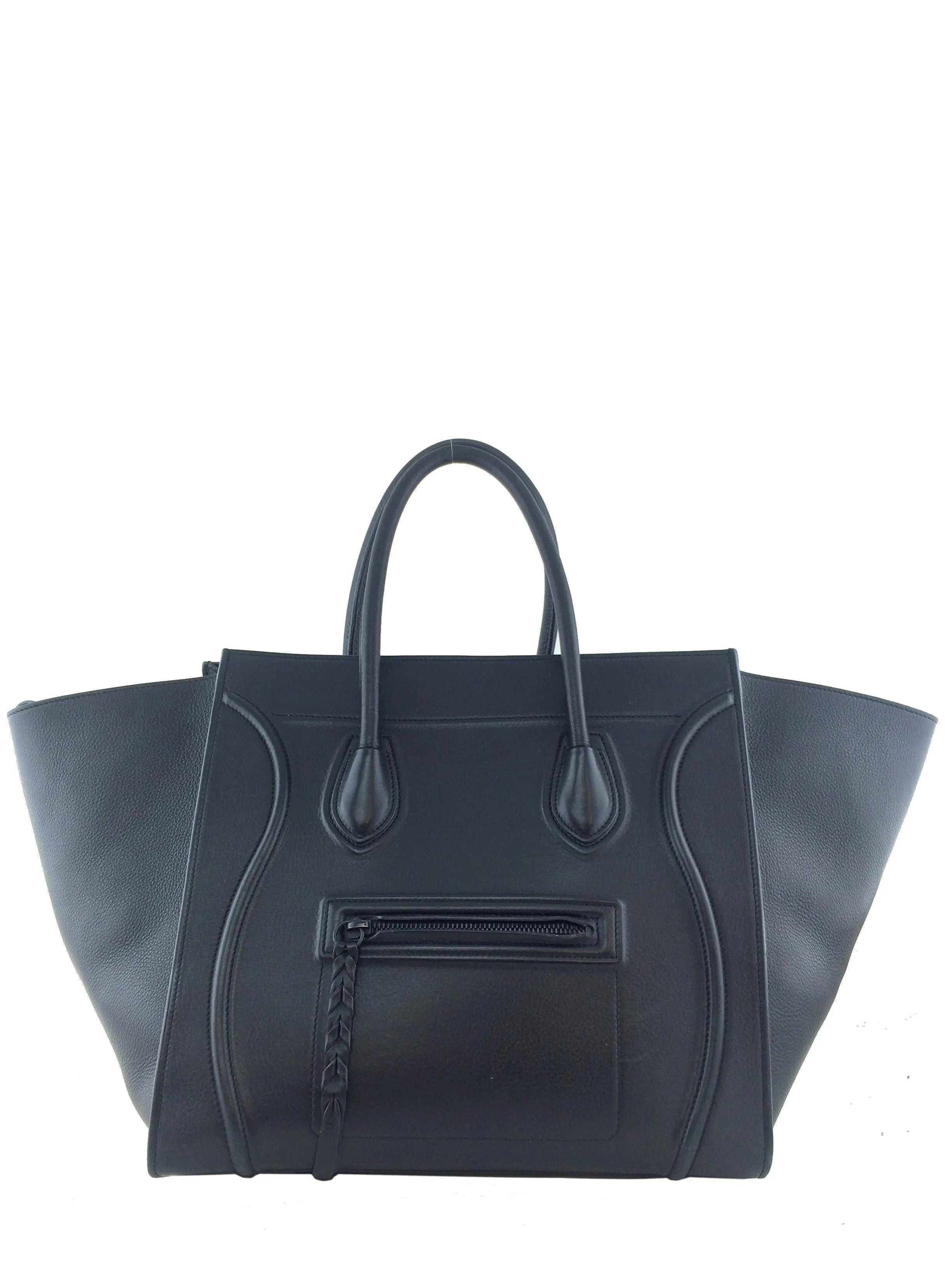 Celine Calfskin Medium Luggage Phantom Tote Bag