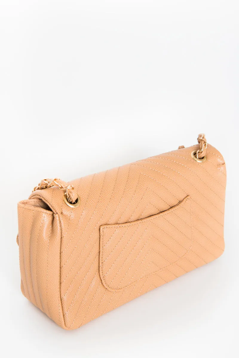 Chic Stitched Shoulder Bag