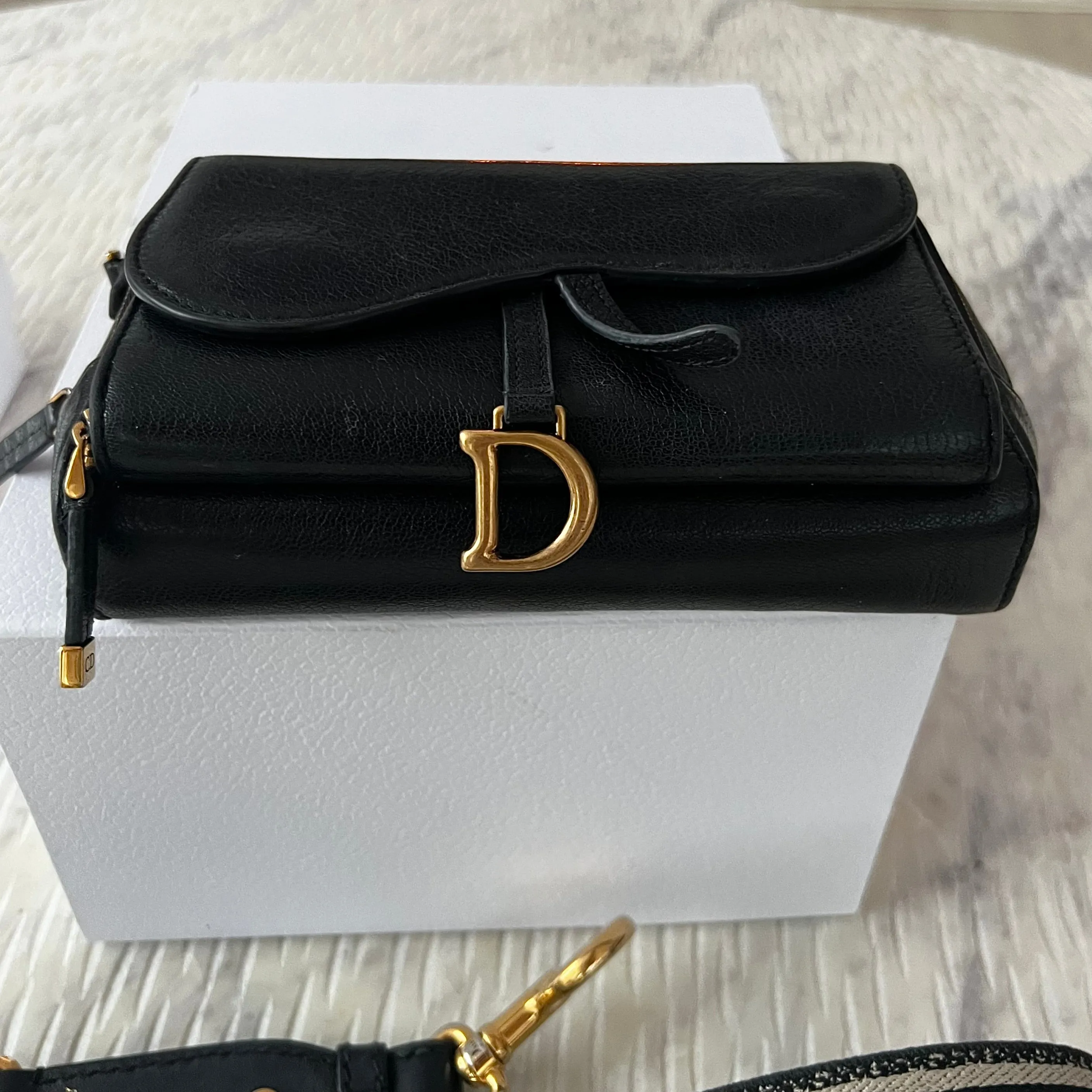 Christian Dior Saddle Double Pouch Bag