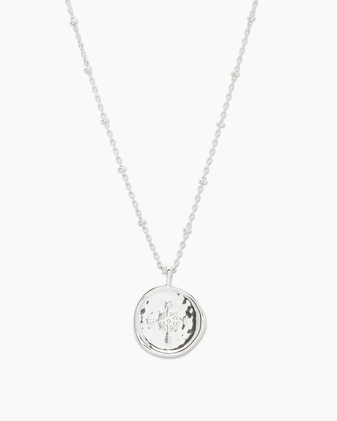 Compass Coin Necklace