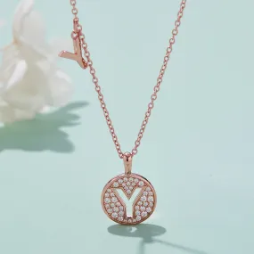 Customized Y Letter Moissanite Diamond Necklace