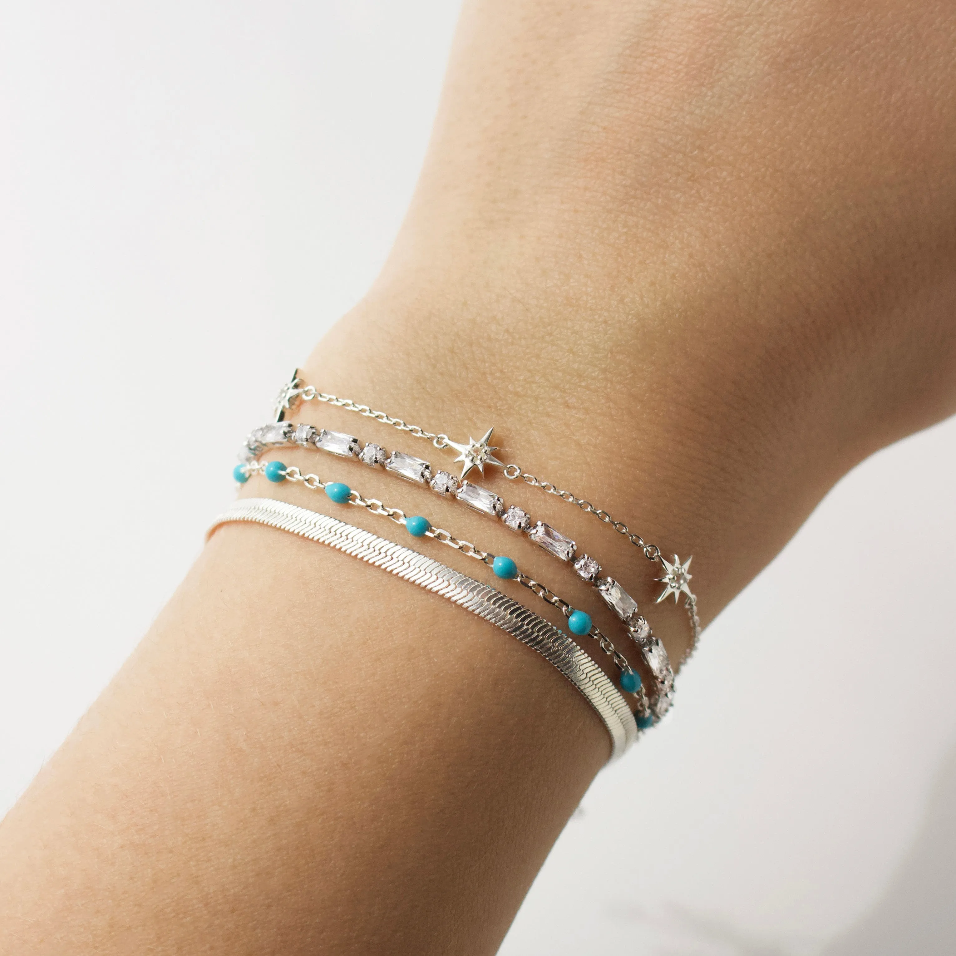 Dainty Enamel Bead Bracelet