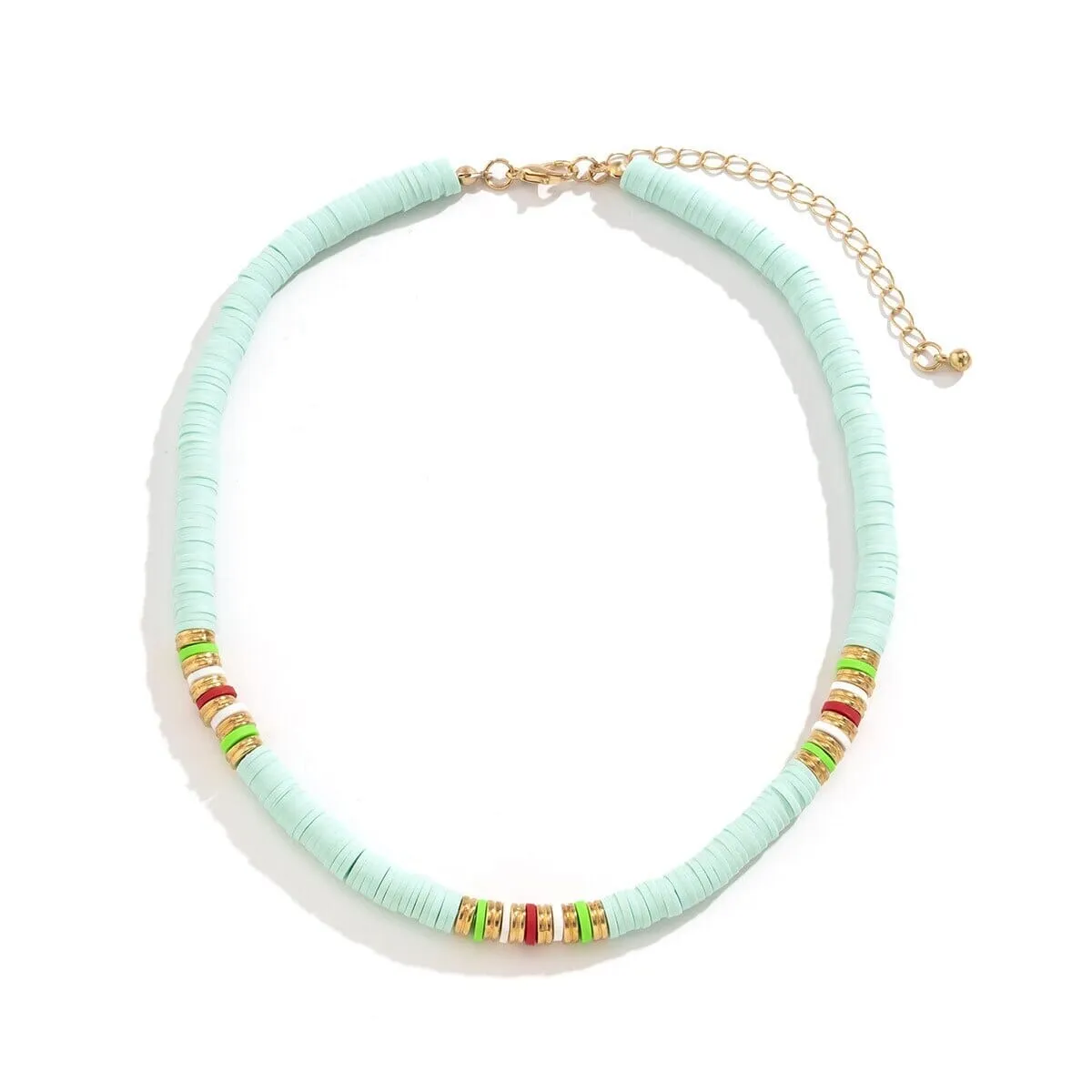 Ethnic Puka Shell Chain Choker Necklace