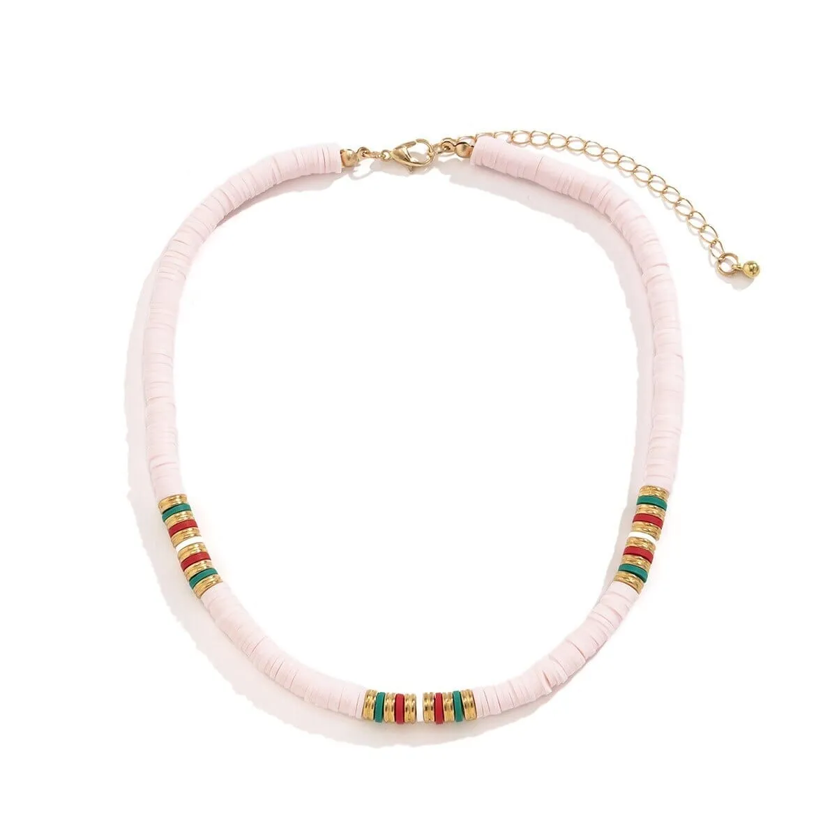 Ethnic Puka Shell Chain Choker Necklace