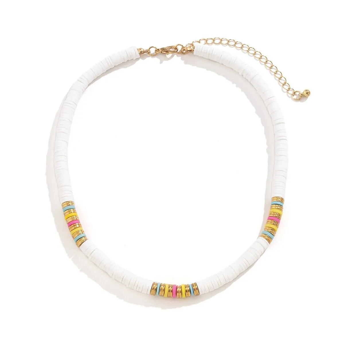 Ethnic Puka Shell Chain Choker Necklace