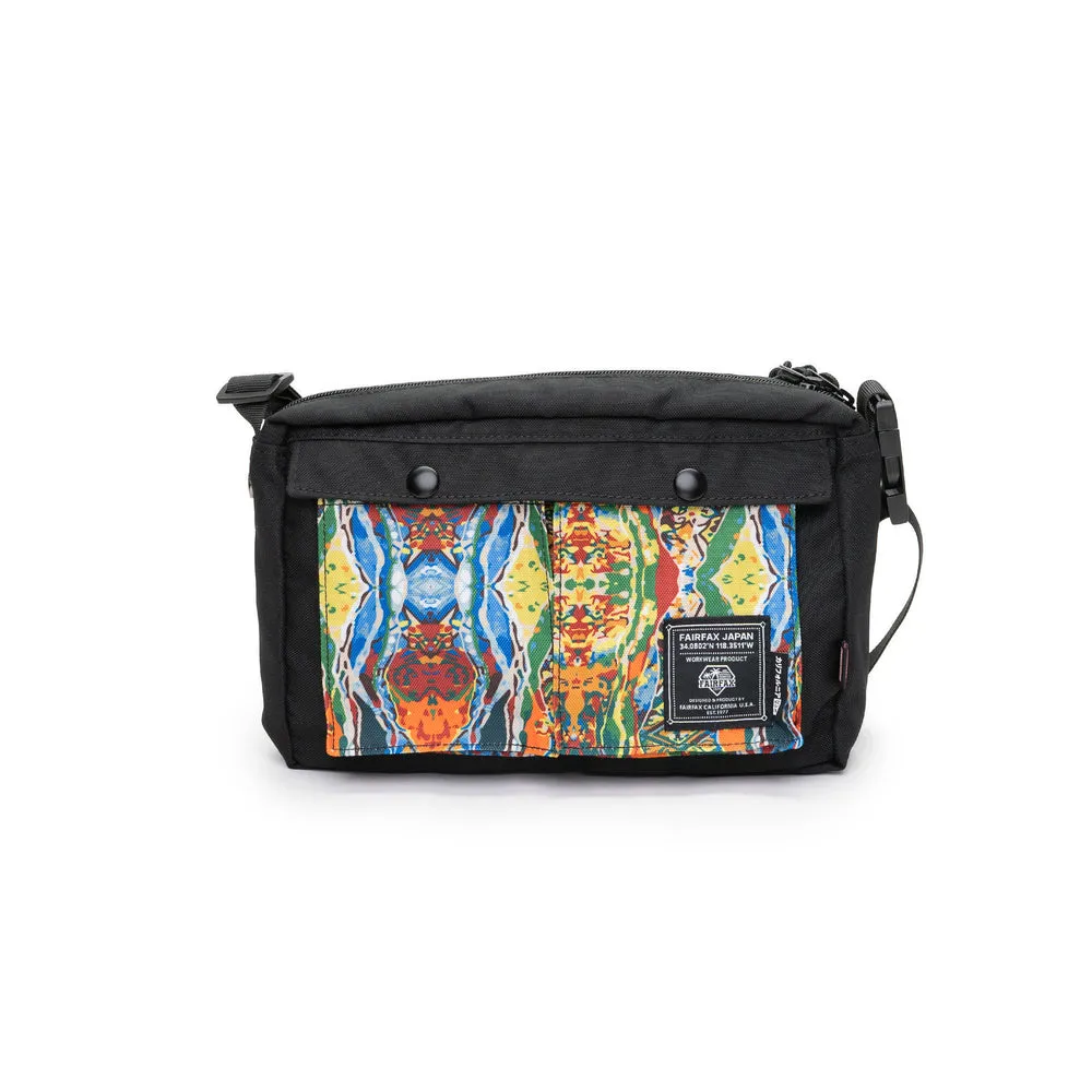 FAIRFAX COOGI PATTERN - 2 WAY MESSENGER TOTE-COOGI PRINT/BLACK