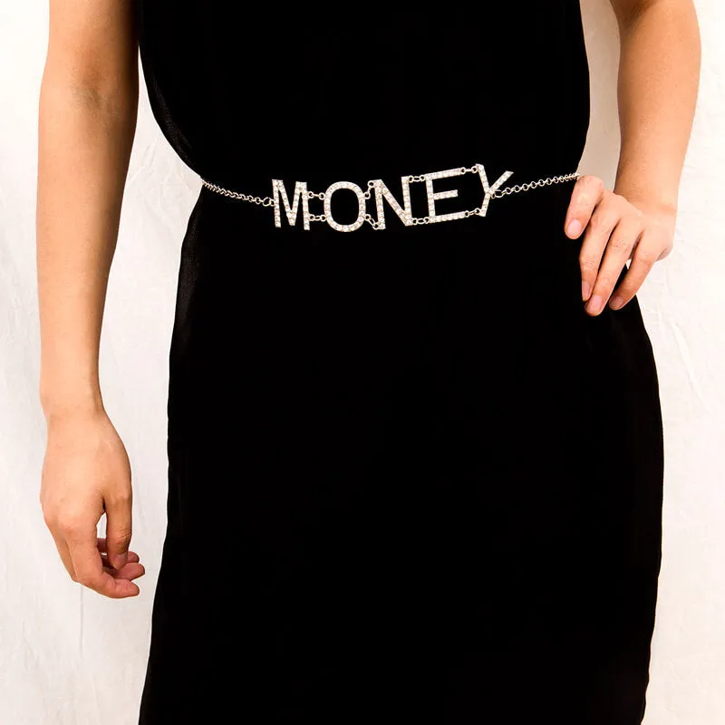 FASHION ''MONEY'' METAL WAIST CHAIN BY18026