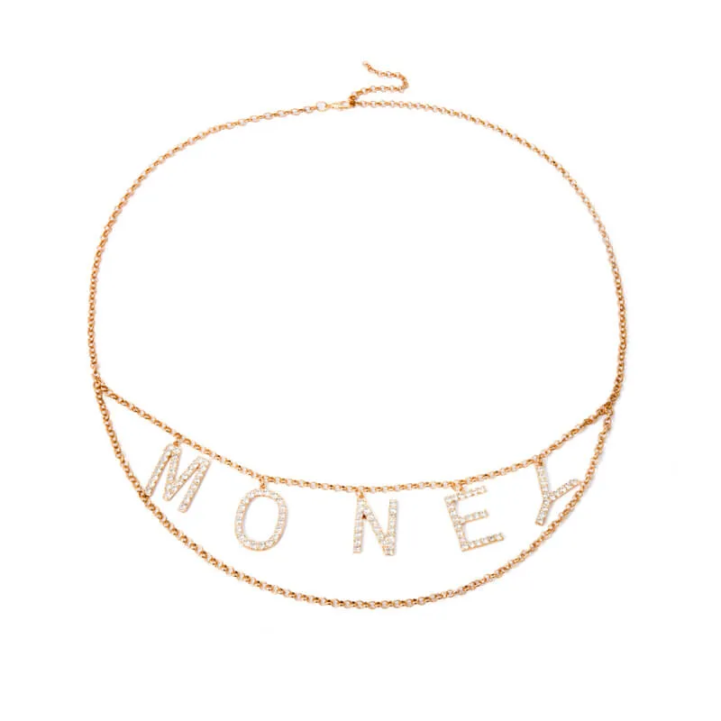 FASHION ''MONEY'' METAL WAIST CHAIN BY18026