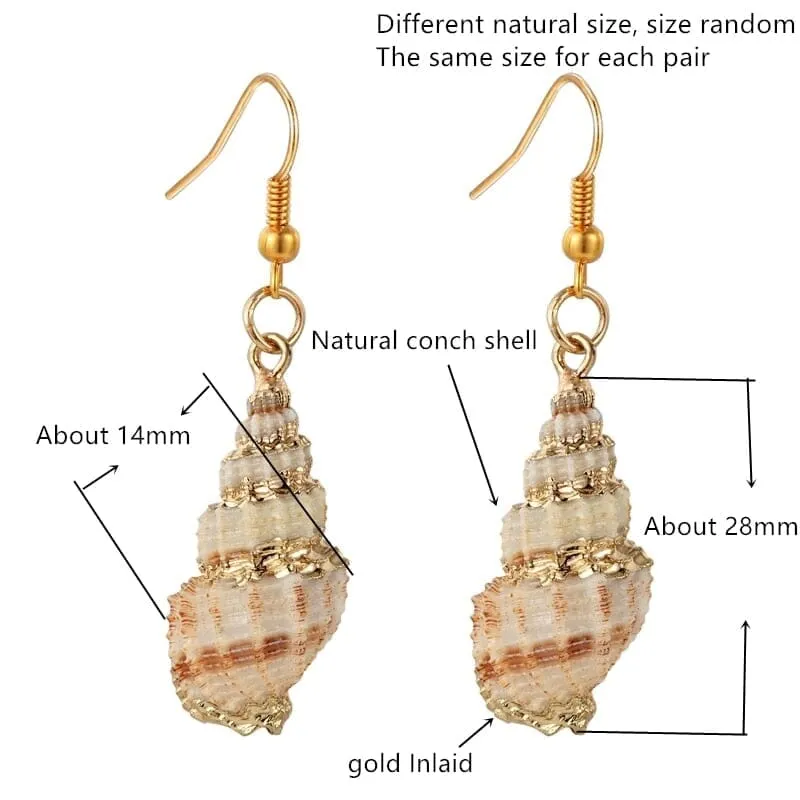 Fashion Puka Shell Drop Earrings