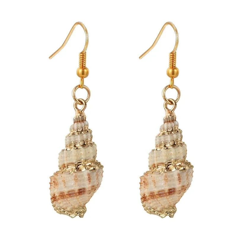 Fashion Puka Shell Drop Earrings