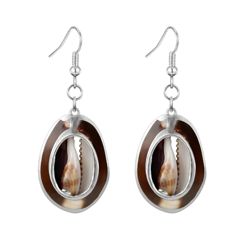 Fashion Puka Shell Drop Earrings