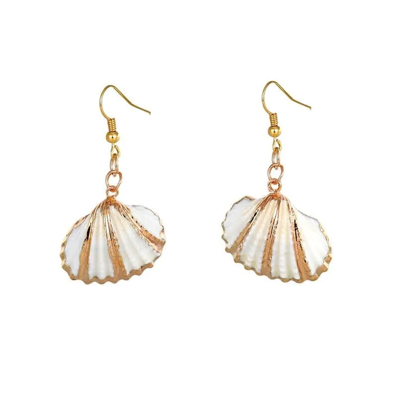 Fashion Puka Shell Drop Earrings