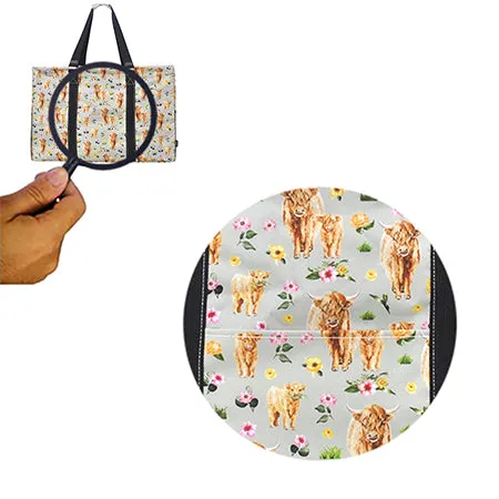 Floral Cow NGIL Mega Shopping Utility Tote Bag