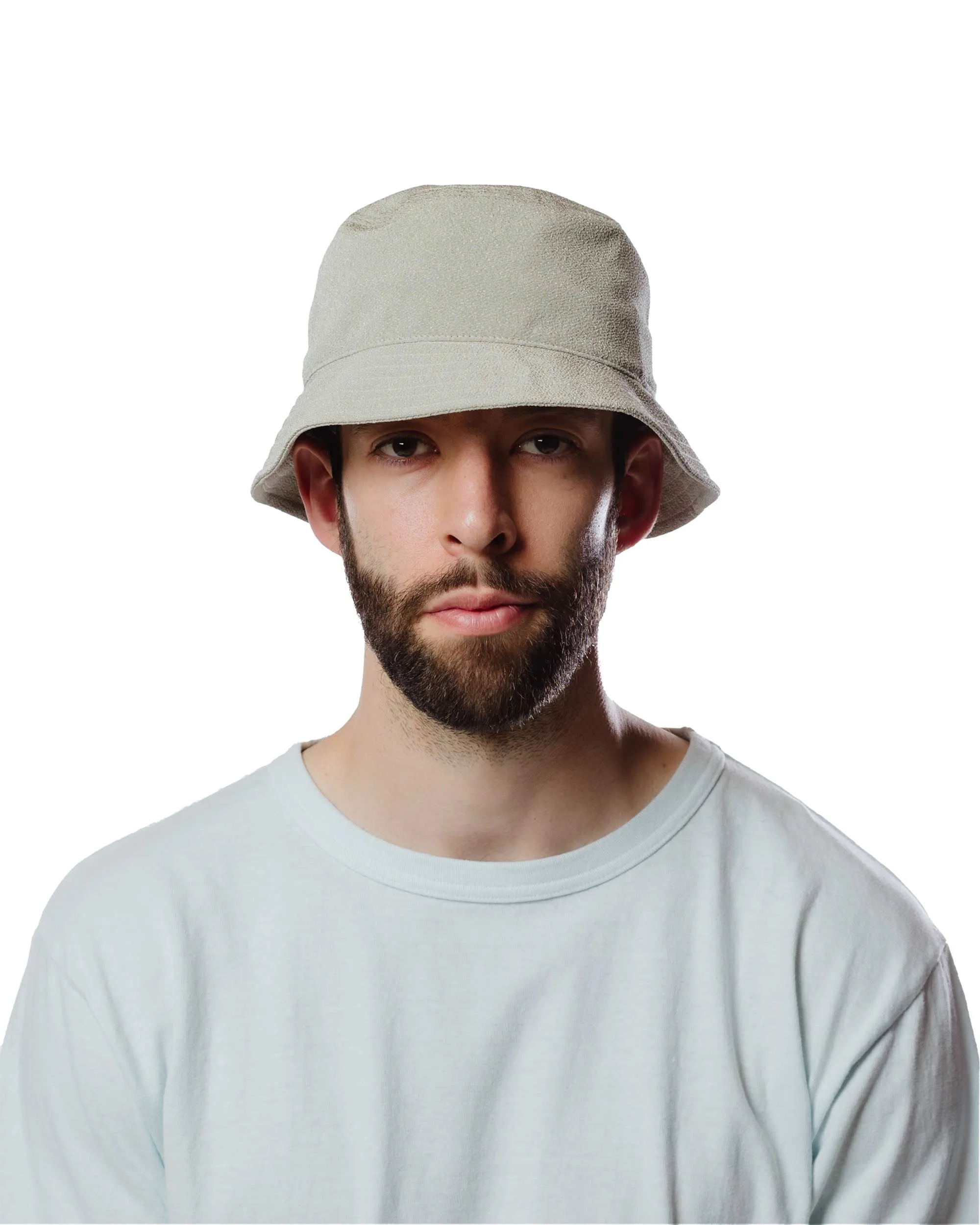 Found Feather Bucket Hat Ventile Cotton Dyed Weather Cloth Beige