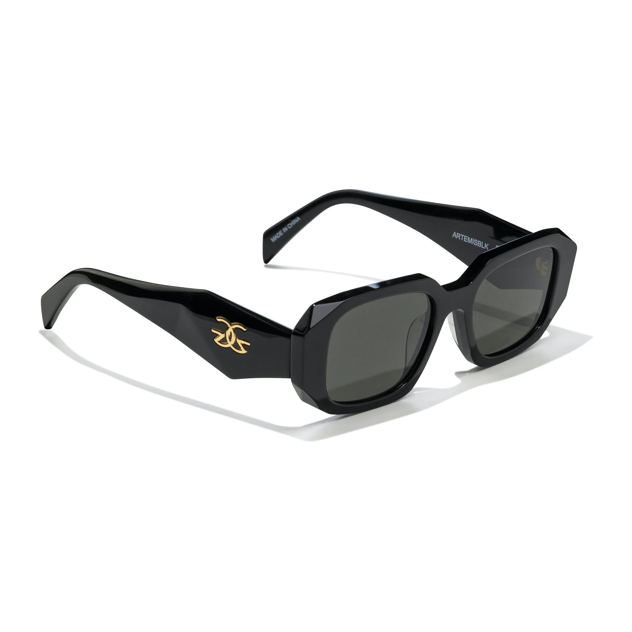 Gold Gods The Artemis Sunglasses - Black Gradient