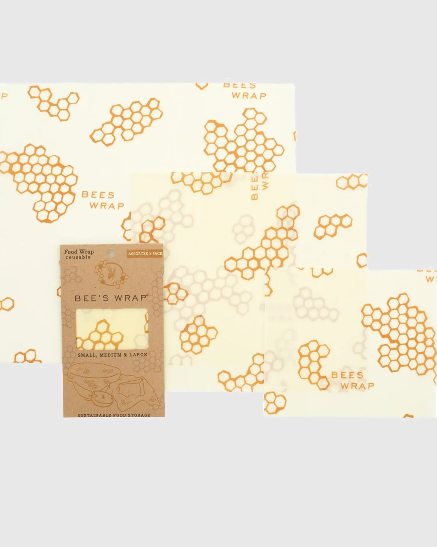 Honeycomb Reusable Food Wrap 3-Pack