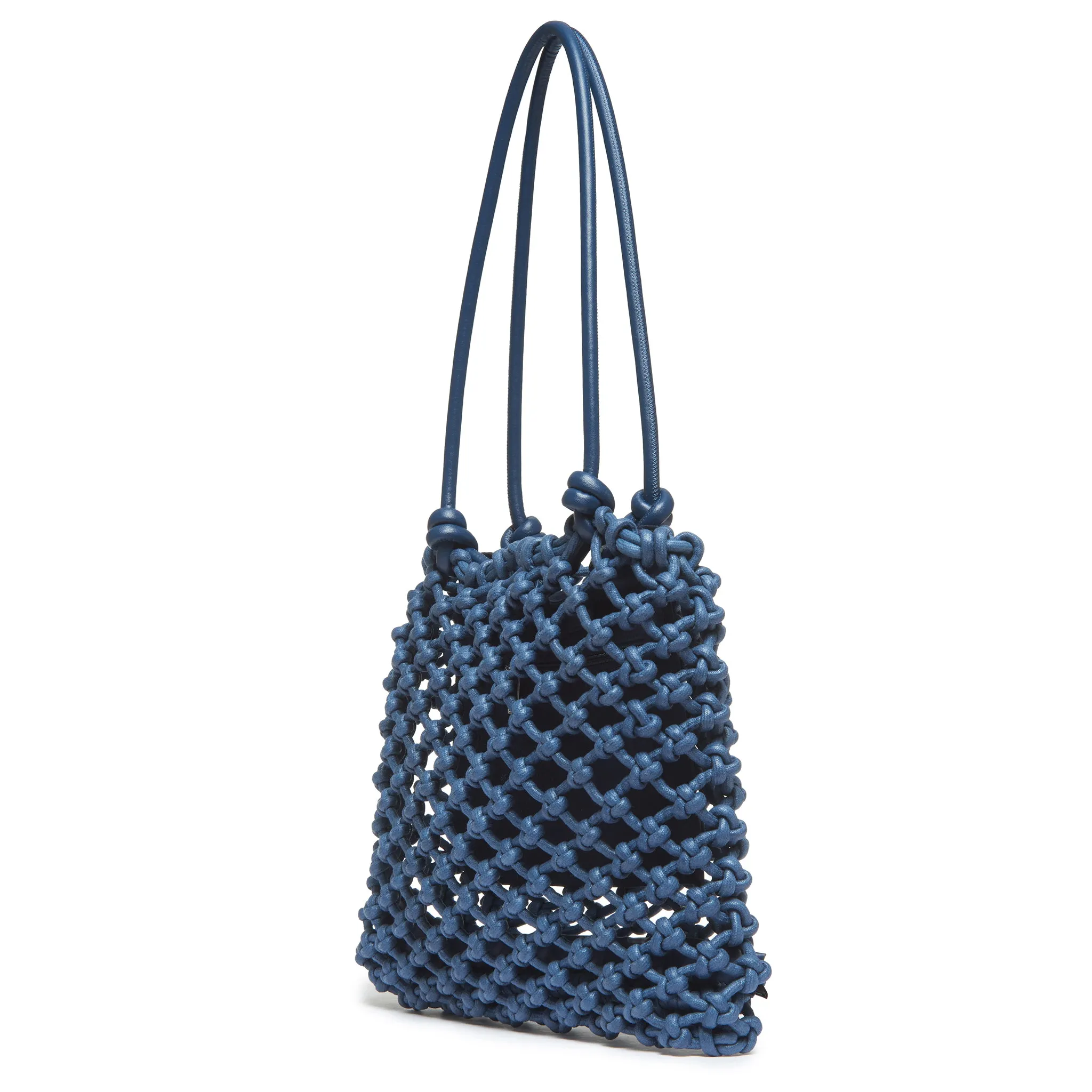 Isa knotted tote bag leather handles