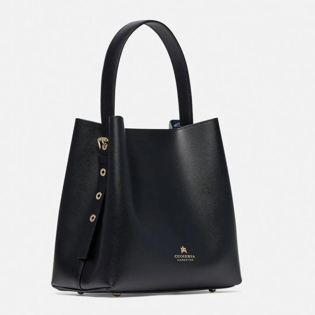 Italian Leather Bucket Bag