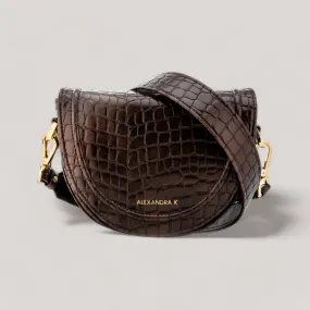 Joy Midi - Shoulder Bag - Mokka Croco