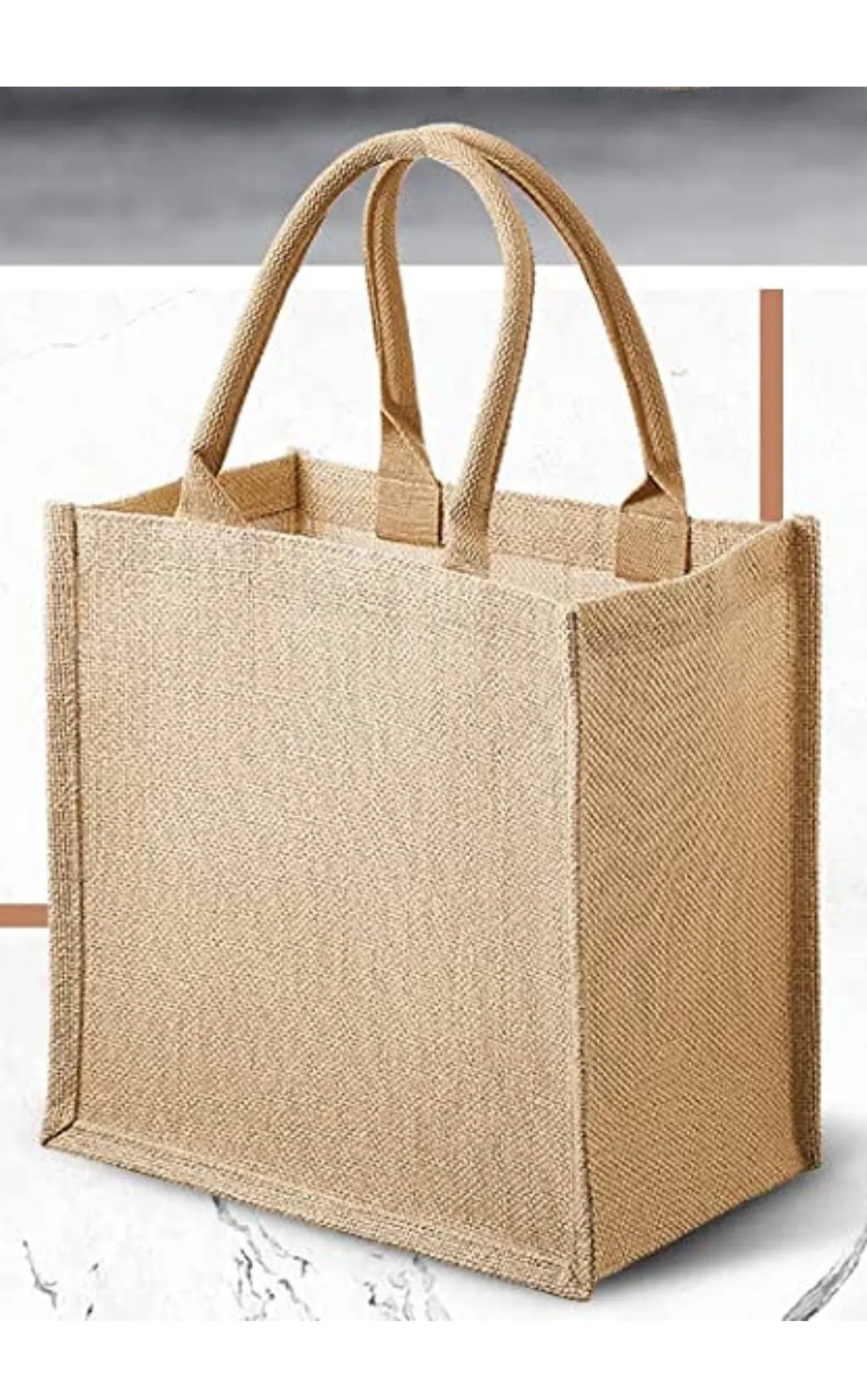 Jute Tote Bag - Large