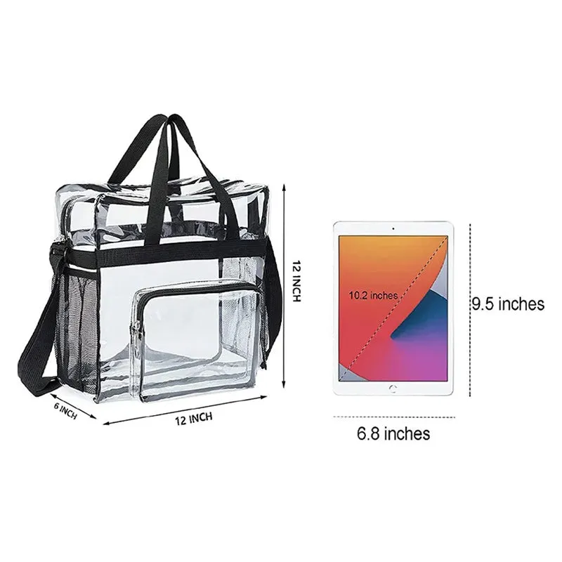 Large Transparent PVC Casual Travel Shoulder Handbag Luggage Portable Bag