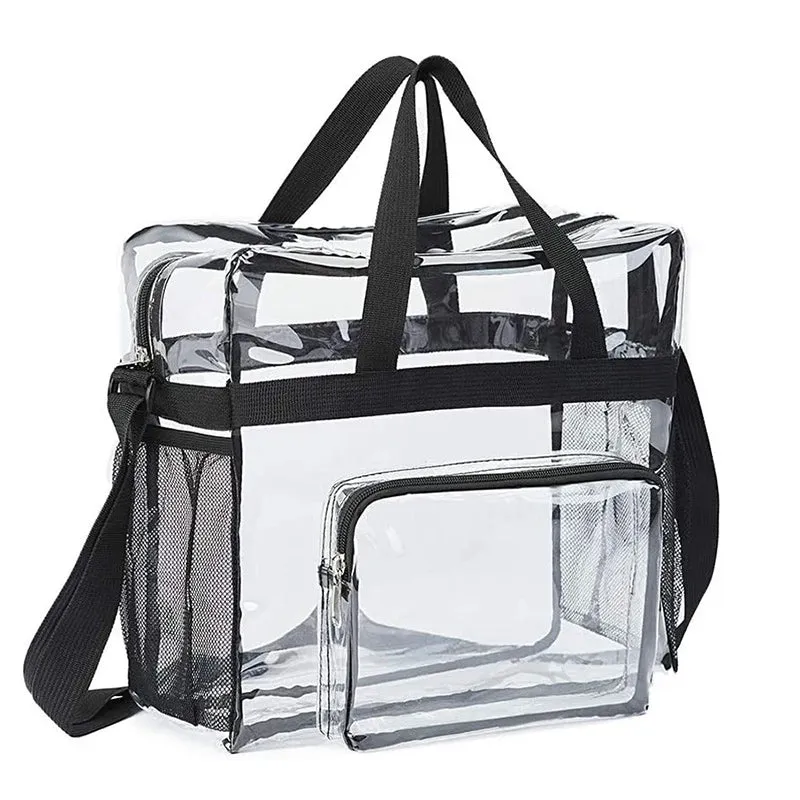 Large Transparent PVC Casual Travel Shoulder Handbag Luggage Portable Bag