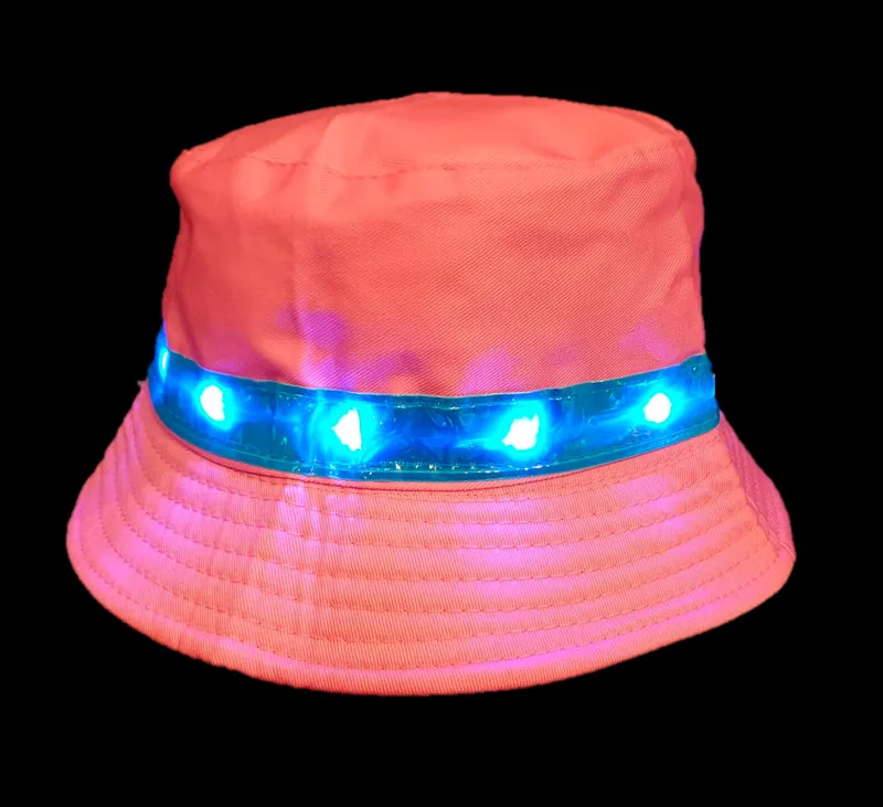 Light-up Pink Bucket Hat