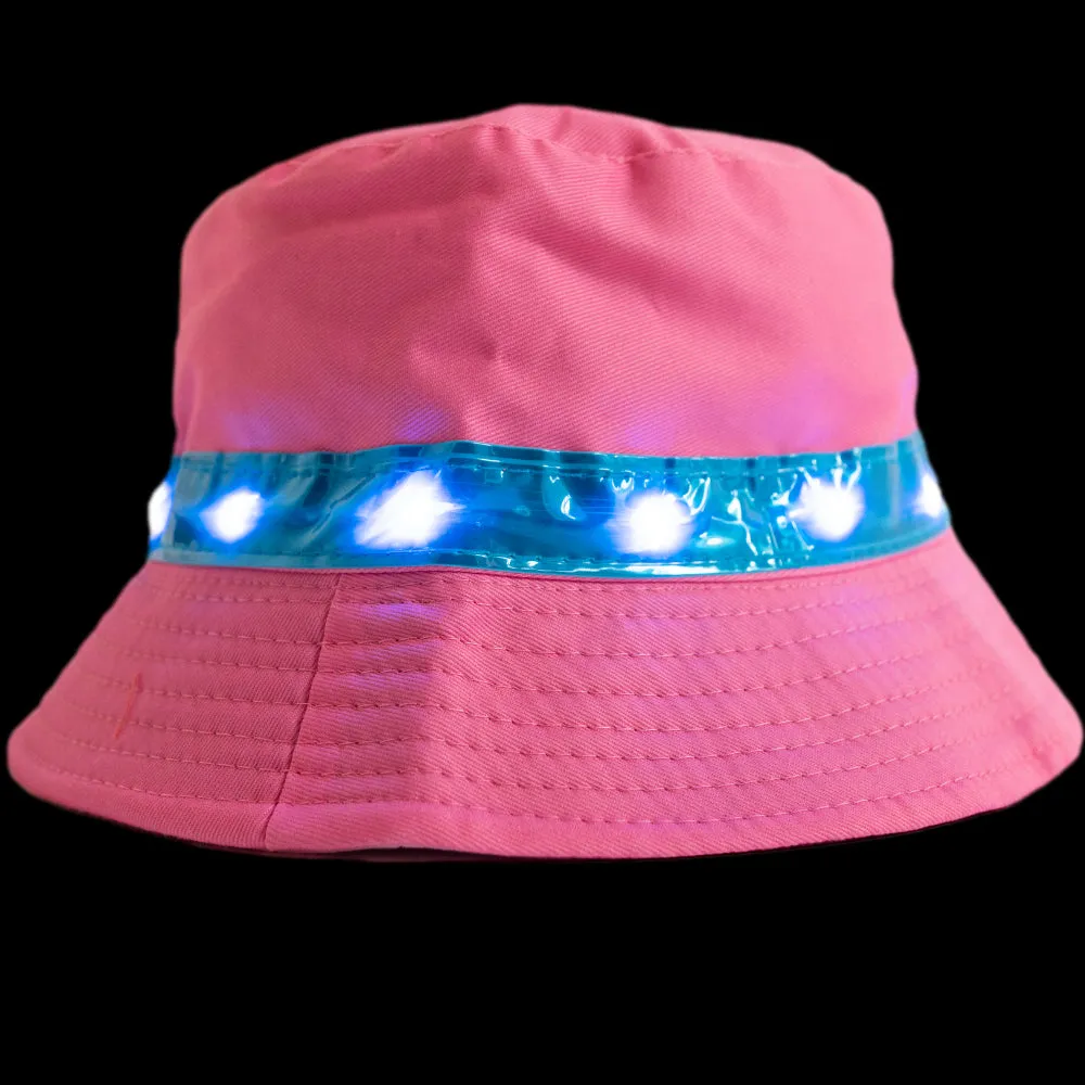 Light-up Pink Bucket Hat