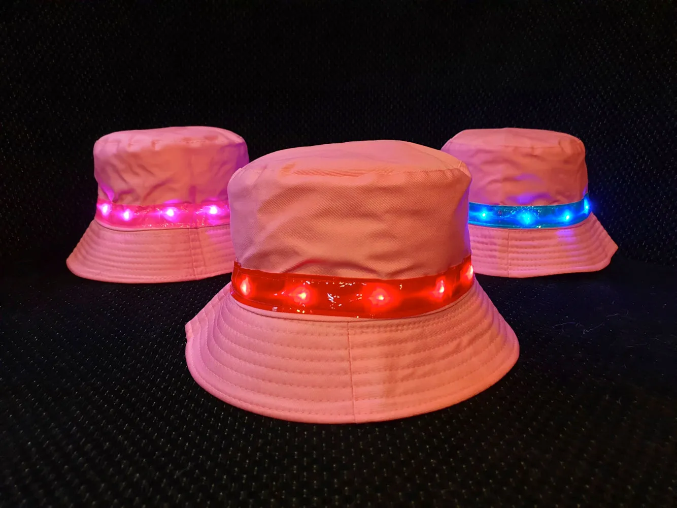 Light-up Pink Bucket Hat