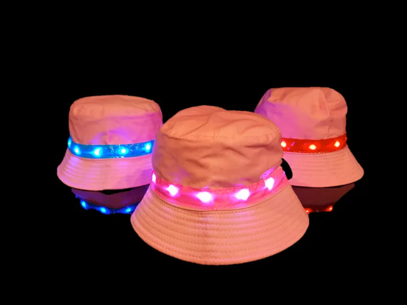 Light-up Pink Bucket Hat