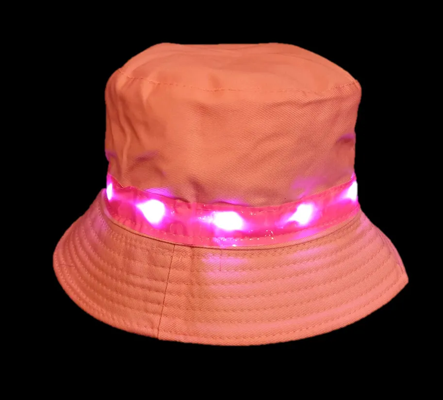 Light-up Pink Bucket Hat