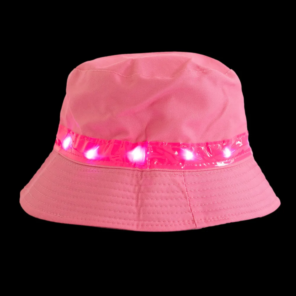 Light-up Pink Bucket Hat