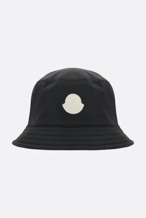 logo patch nylon reversible bucket hat