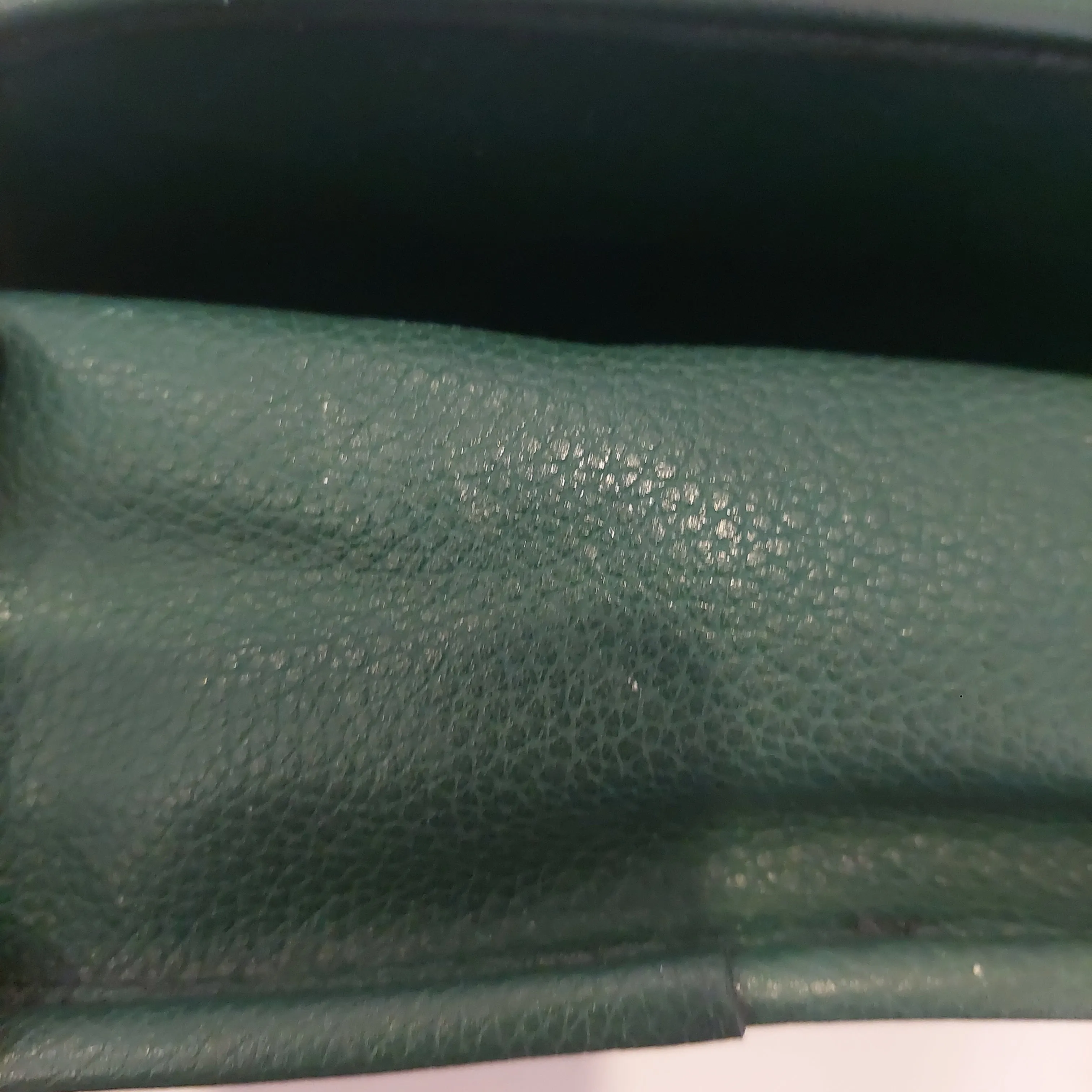 Longchamp Green Leather Saddle Crossbody Bag | Pre loved |