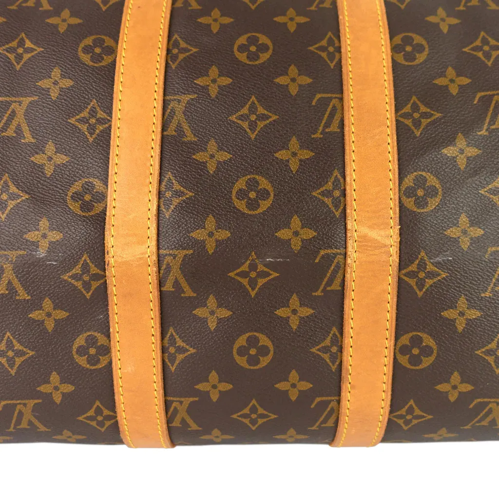 Louis Vuitton Brown Monogram Coated Canvas Keepall 45