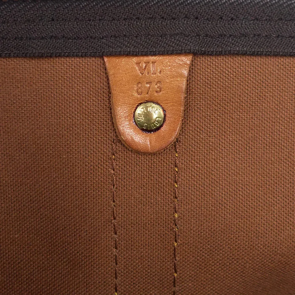 Louis Vuitton Brown Monogram Coated Canvas Keepall 45