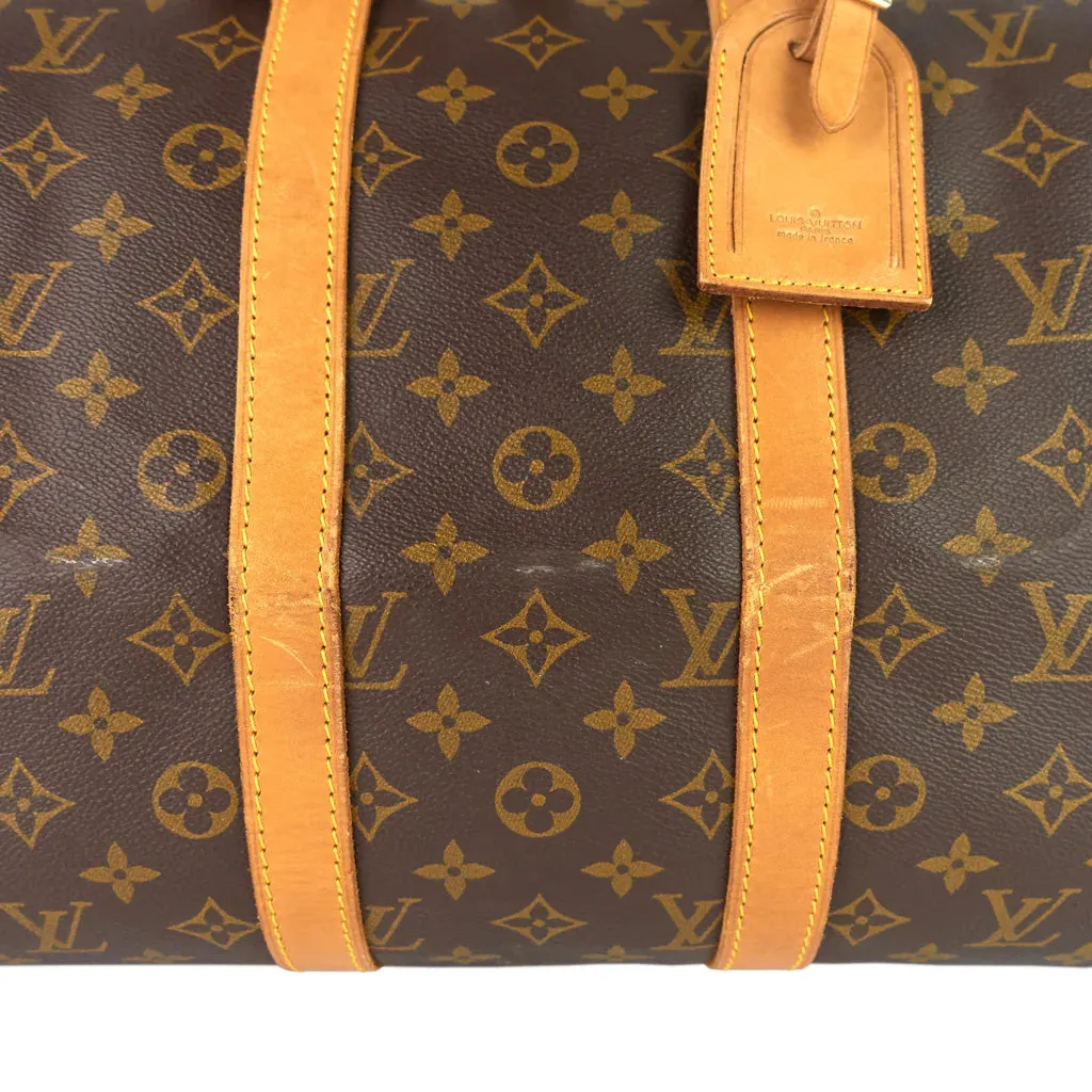 Louis Vuitton Brown Monogram Coated Canvas Keepall 45