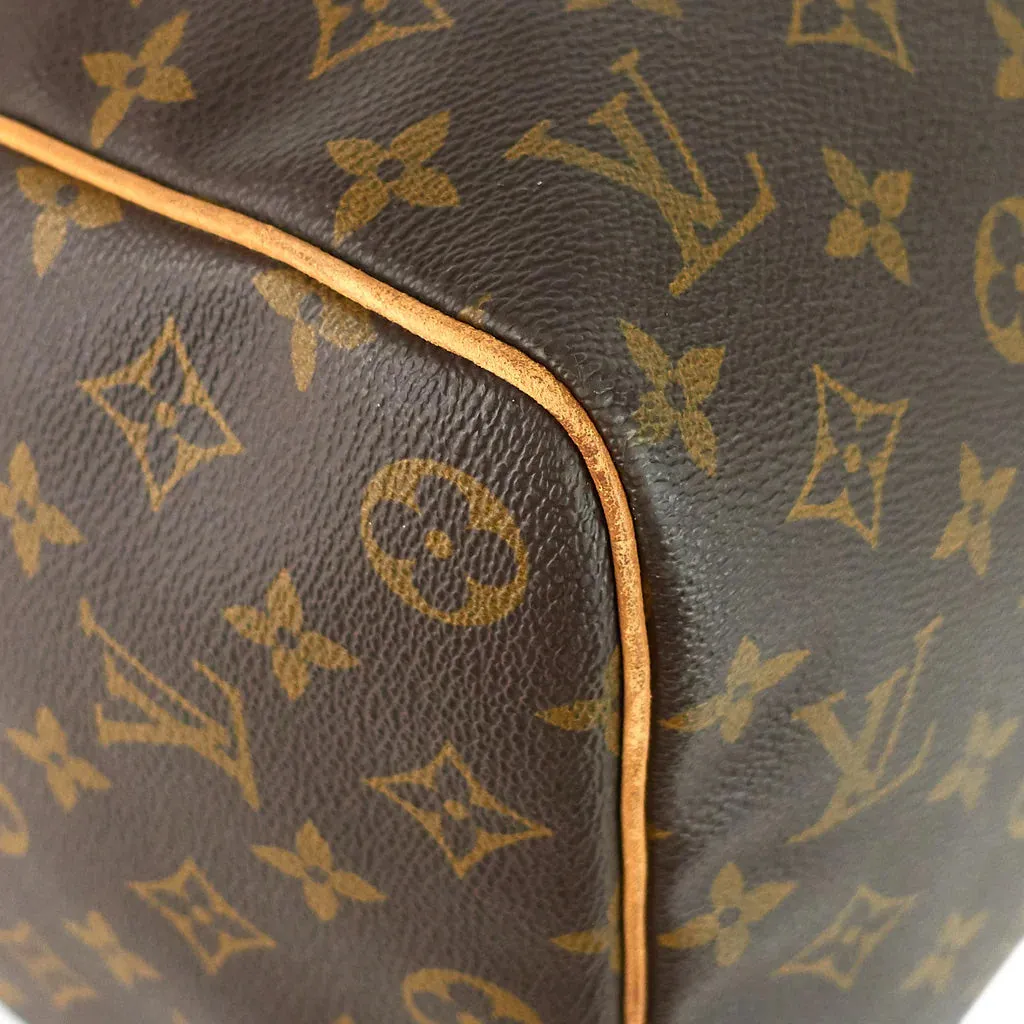 Louis Vuitton Brown Monogram Coated Canvas Keepall 45