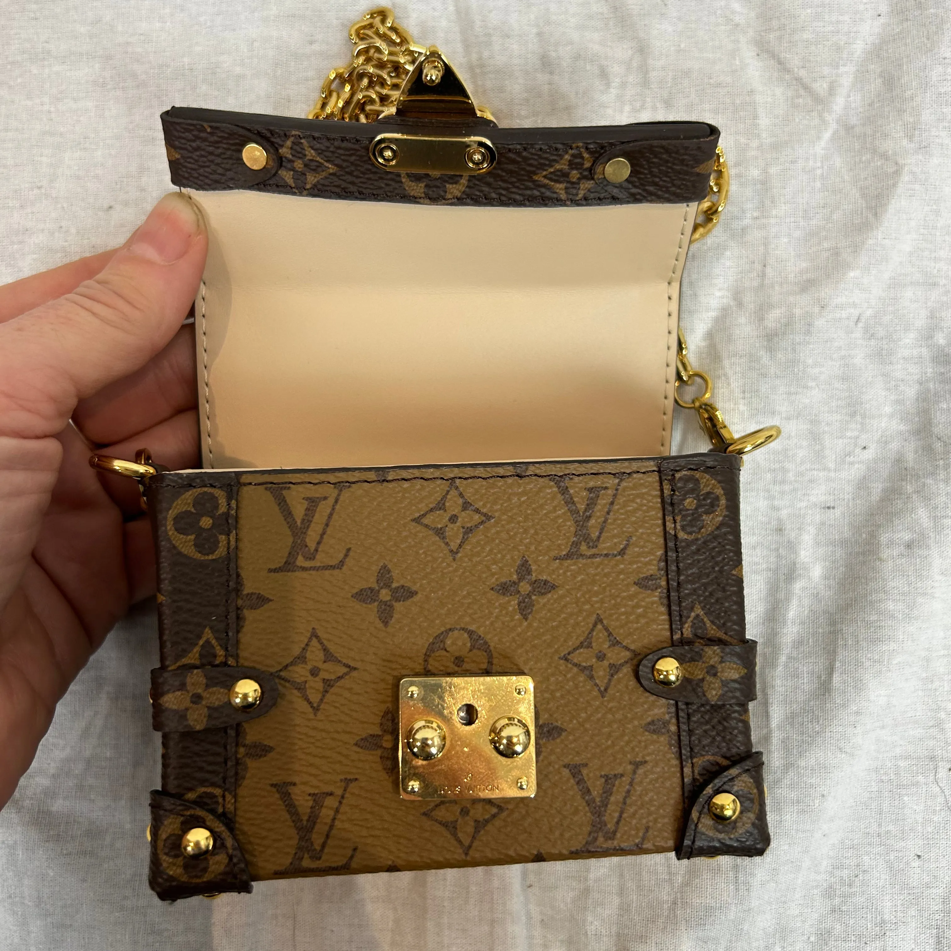 Louis Vuitton Reverse Monogram Mini Essential Trunk Bag