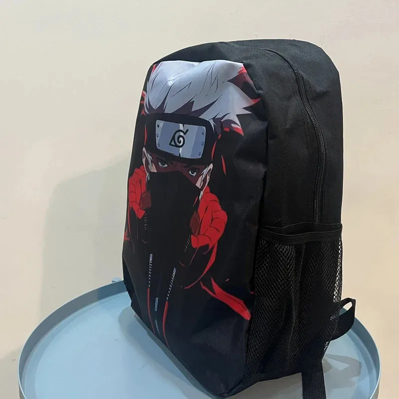 Mochila Naruto backpack Hatake Kakashi Peripheral School Bag Cartoon Anime Backpack for Elementary and Middle School Students