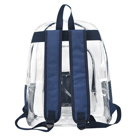 Navy NGIL Clear Backpack Heavy Duty PVC Transparent Backpack